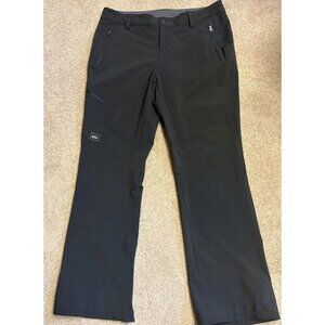 REI Co-Op Pants Women’s Black Performance Bootcut Outdoors Sz 12 Zipper Pockets